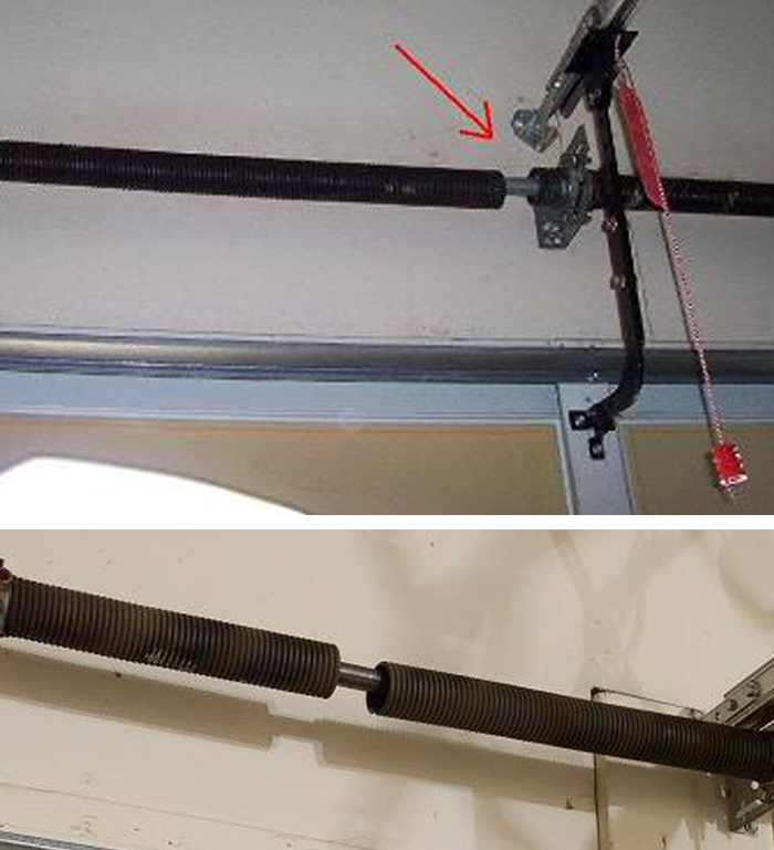 broken garage door torsion spring